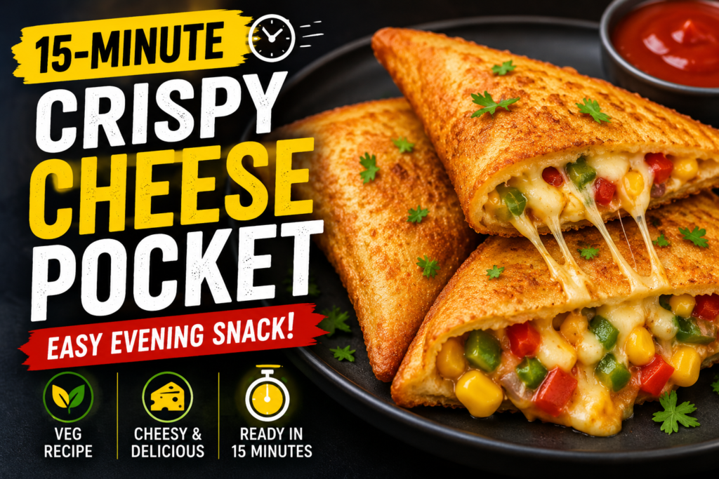 Crispy Veg Cheese Pocket Recipe